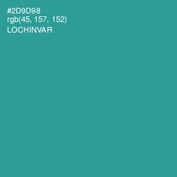 #2D9D98 - Lochinvar Color Image