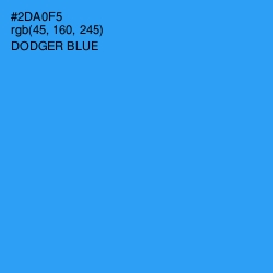 #2DA0F5 - Dodger Blue Color Image
