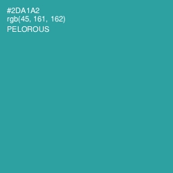 #2DA1A2 - Pelorous Color Image