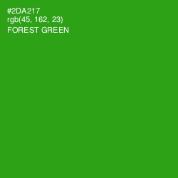 #2DA217 - Forest Green Color Image