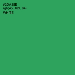 #2DA35E - Sea Green Color Image