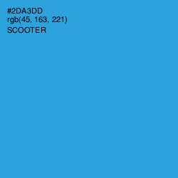 #2DA3DD - Scooter Color Image
