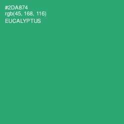 #2DA874 - Eucalyptus Color Image