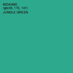 #2DAA8D - Jungle Green Color Image