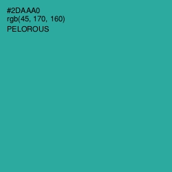 #2DAAA0 - Pelorous Color Image