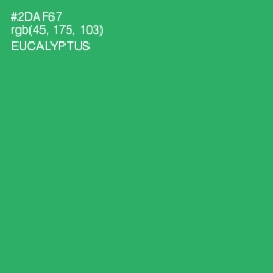 #2DAF67 - Eucalyptus Color Image