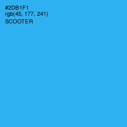 #2DB1F1 - Scooter Color Image