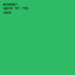 #2DBB67 - Jade Color Image