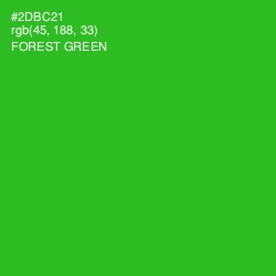 #2DBC21 - Forest Green Color Image