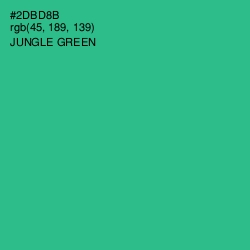 #2DBD8B - Jungle Green Color Image