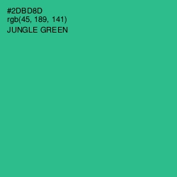 #2DBD8D - Jungle Green Color Image