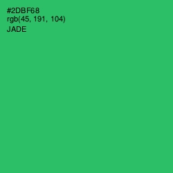 #2DBF68 - Jade Color Image