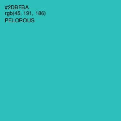 #2DBFBA - Pelorous Color Image