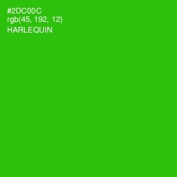 #2DC00C - Harlequin Color Image