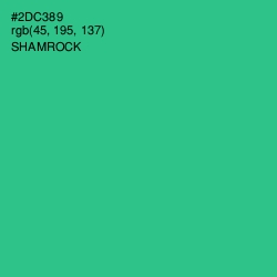 #2DC389 - Shamrock Color Image