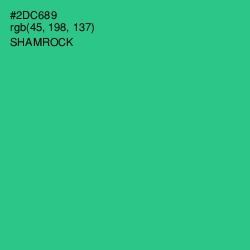 #2DC689 - Shamrock Color Image