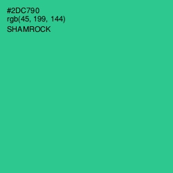 #2DC790 - Shamrock Color Image