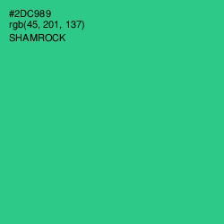 #2DC989 - Shamrock Color Image