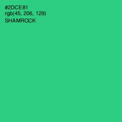 #2DCE81 - Shamrock Color Image