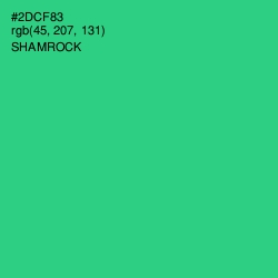 #2DCF83 - Shamrock Color Image