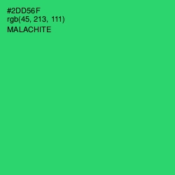 #2DD56F - Malachite Color Image