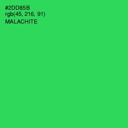 #2DD85B - Malachite Color Image