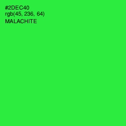 #2DEC40 - Malachite Color Image