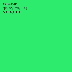 #2DEC6D - Malachite Color Image