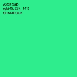 #2DED8D - Shamrock Color Image