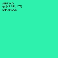 #2DF1AD - Shamrock Color Image