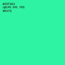 #2DF3A3 - Shamrock Color Image