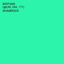 #2DF4AB - Shamrock Color Image