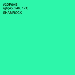 #2DF6AB - Shamrock Color Image