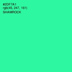 #2DF7A1 - Shamrock Color Image