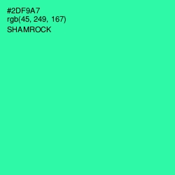 #2DF9A7 - Shamrock Color Image