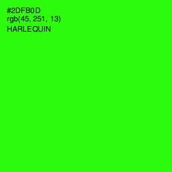 #2DFB0D - Harlequin Color Image
