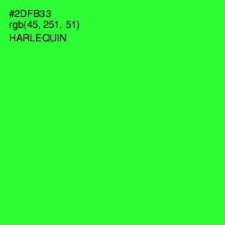#2DFB33 - Harlequin Color Image