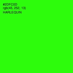 #2DFC0D - Harlequin Color Image