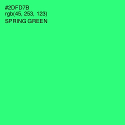#2DFD7B - Spring Green Color Image
