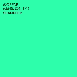 #2DFEAB - Shamrock Color Image
