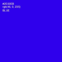 #2E00EB - Blue Color Image