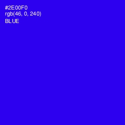 #2E00F0 - Blue Color Image