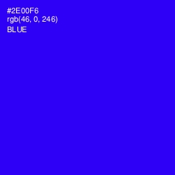 #2E00F6 - Blue Color Image