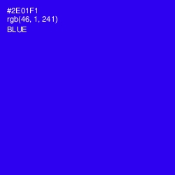 #2E01F1 - Blue Color Image