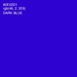 #2E02D1 - Dark Blue Color Image