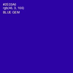 #2E03A6 - Blue Gem Color Image