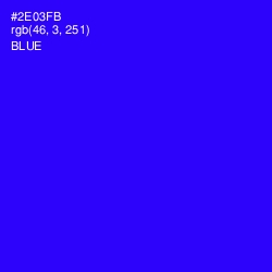 #2E03FB - Blue Color Image