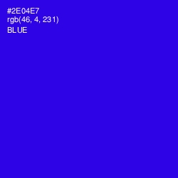 #2E04E7 - Blue Color Image