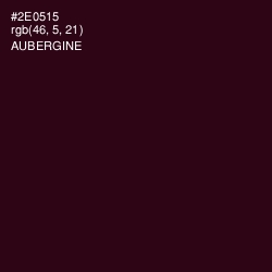 #2E0515 - Aubergine Color Image