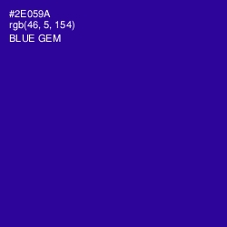 #2E059A - Blue Gem Color Image